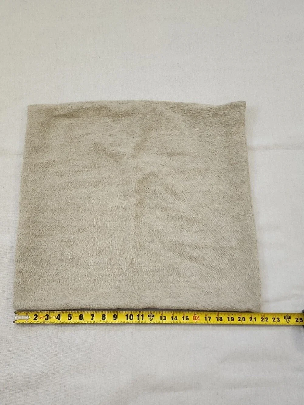 Restoration Hardware RH Cream-Tan Alpaca Fur Pillow Cover